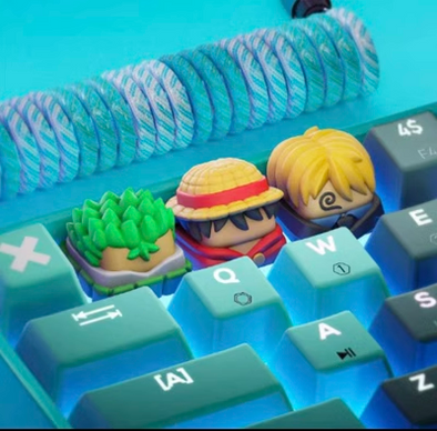 One Piece Keyboard Keycaps, Luffy, Zoro, Sanji, Nami, Chooper , Ussop - Premium  from DCloth Designs - Just $25! Shop now at DCloth Designs 